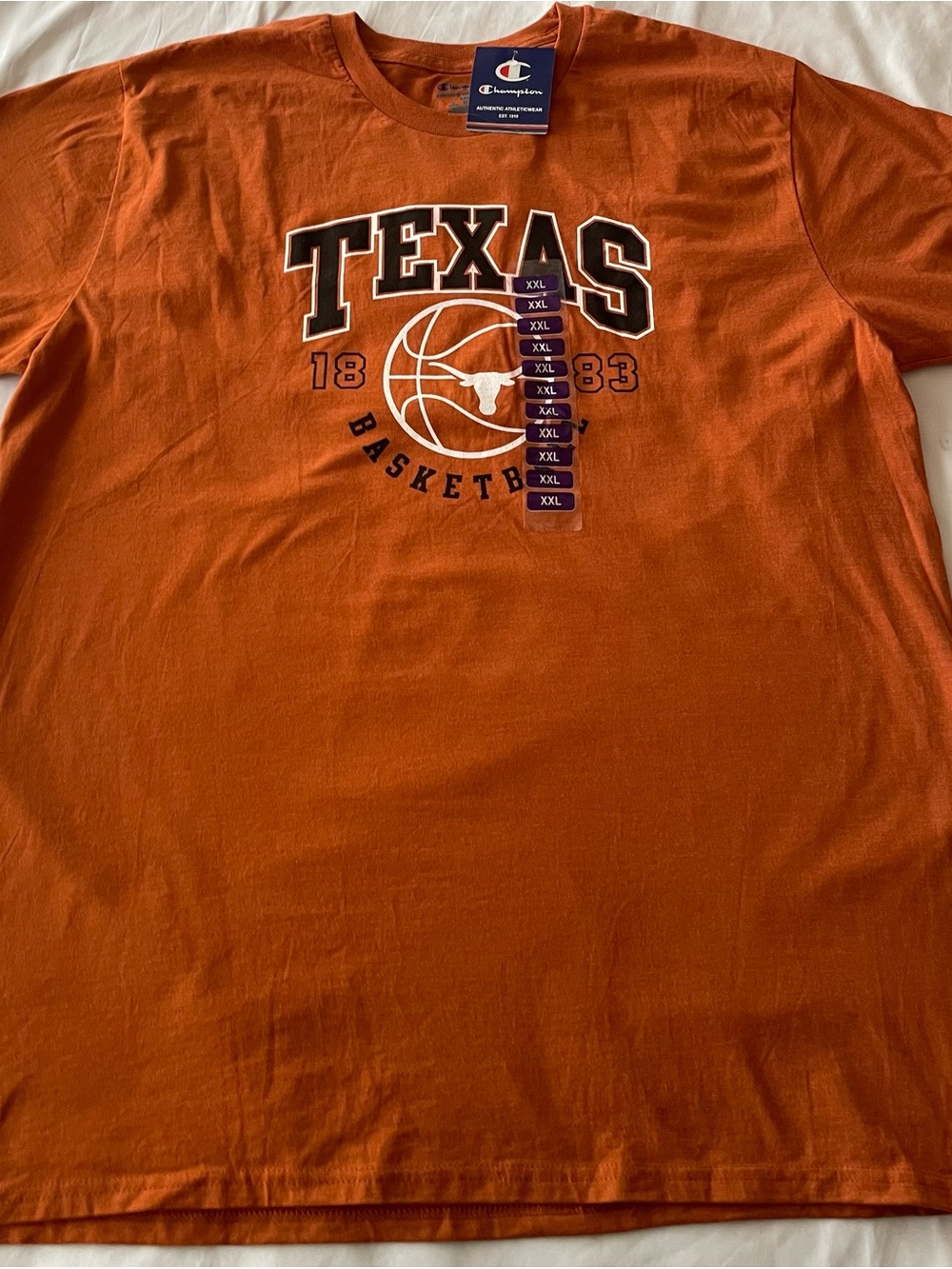 NWT! Texas Basketball Orange Men’s Tee, Sz XXL